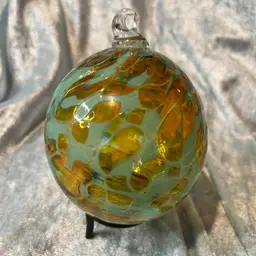 11. Hand blown Art Glass Ornament