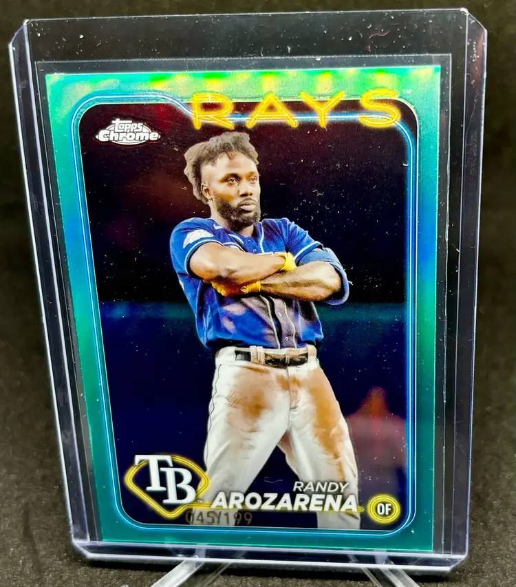 Randy Arozarena 2024 Topps Chrome Aqua Refractor /199
Tampa Bay Rays