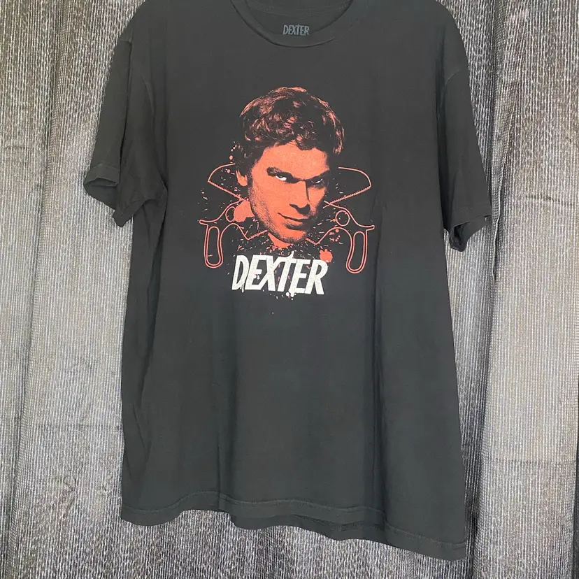 Dexter Men's Size Large Black Short Sleeve T-Shirt - 2013 Showtime - Face & Saws