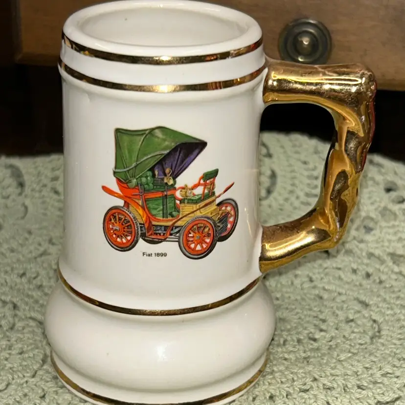 Vintage Small Stein From Henry Ford Museum-Fiat 1899 In On Front