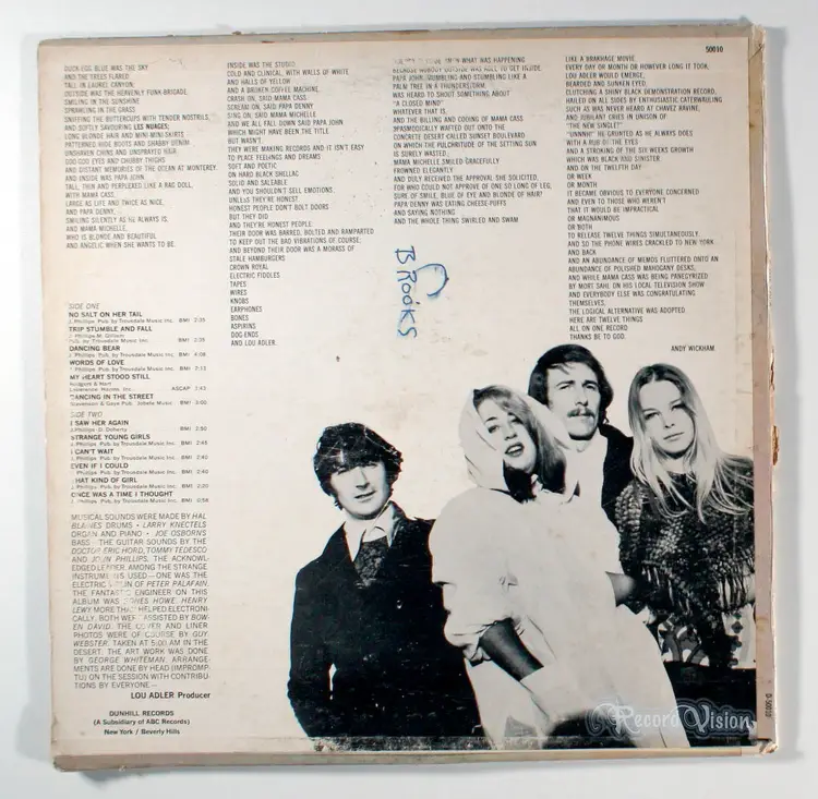 Mamas and the Papas - Self-titled (1966) Vinyl LP • Dancing in the Street