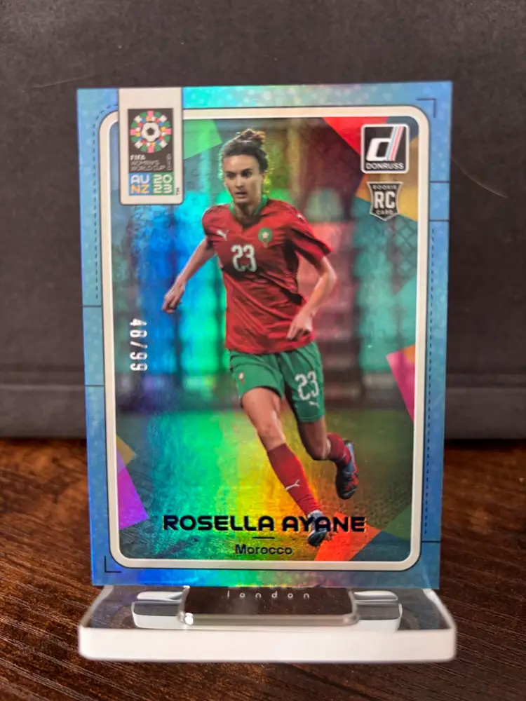 Rosella Ayane, Morocco, 2023 Donruss FIFA Women’s World Cup - Blue, /99, Soccer Card