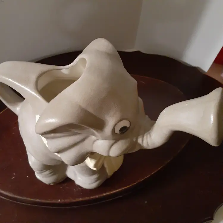 Ceramic Elephant Watering Can/Pitcher