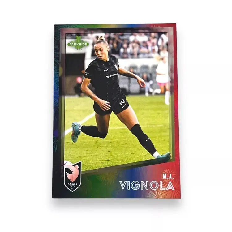 M.A. Vignola /100 2023 Parkside NWSL Volume 2 SHIMMER FOIL #224 ANGEL CITY