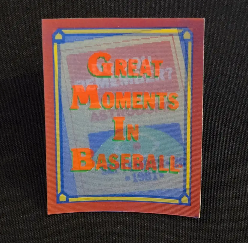 Magic Motion Baseball Card DO YOU REMEMBER Nolan Ryan #16 of 56 HOF 1988 Score Vintage