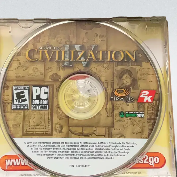 Civilization IV (4) PC Game 2005 Like New Case+Art+ Disc+ Booklet