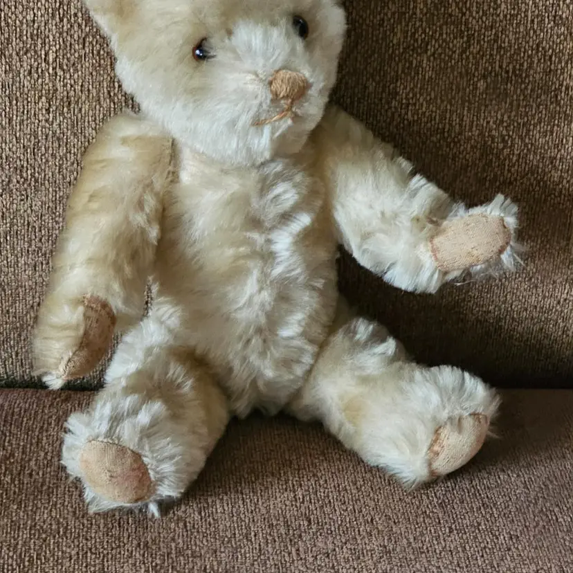 Vintage Mohair Teddy Bear Plush Stuffed Animal