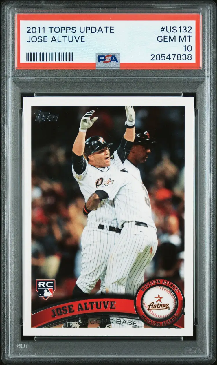 2011 Topps Update JOSE ALTUVE #US132 RC Rookie PSA 10 GEM MINT