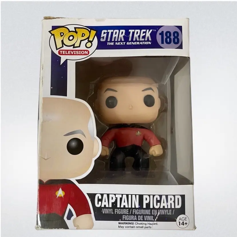 Funko Pop Star Track-The Next Generation Captain Picard #188 READ