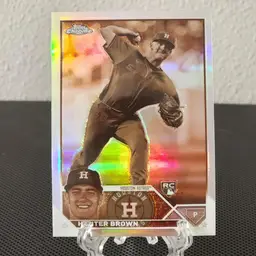 Hunter Brown 2023 Topps Chrome Sepia Refractor RC - Astros