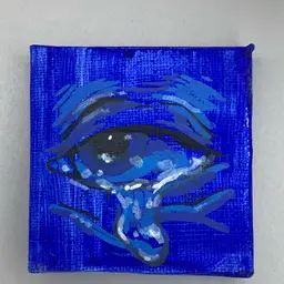 "Sad Eye" 😢 - Original Art by Ollie 2.5x2.5