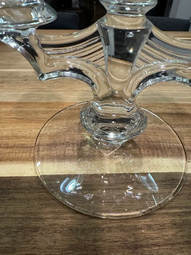 Pressed glass Candelabra