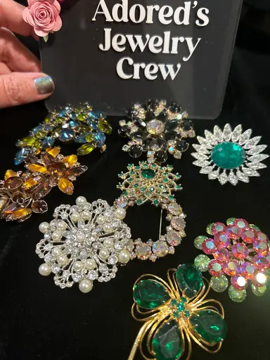 Big Estate Rhinestone Jewelry With Adored 