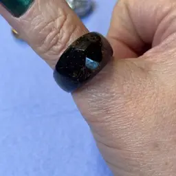 Size 10 Carved Coconut Wood Ring