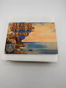 Vintage Acadia Bay National Park Maine Souvenir Pack Postcards With Additional  5 Postcards
