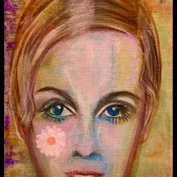 The Girl With The Flower On Her Cheek