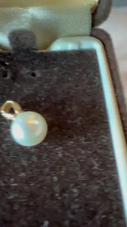 N-001 14k Yellow Gold 6mm Cultured Pearl Pendant