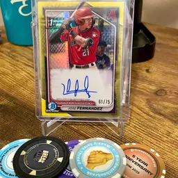 2024 Bowman Chrome Jose Fernandez 1st Bowman auto yellow refractor/75