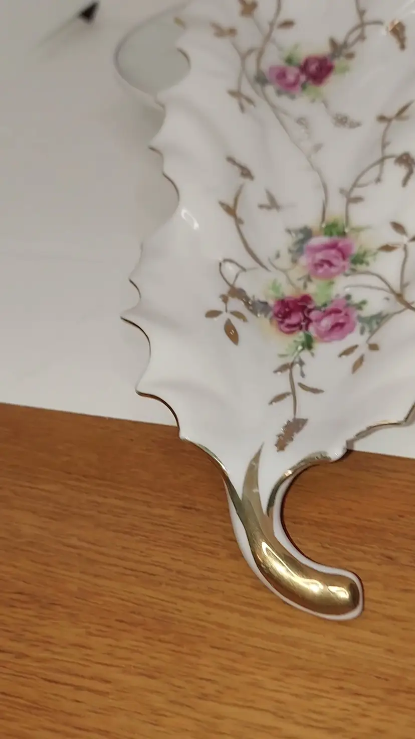 Vintage Pre-WWII Porzellanfabrik Kalk G.m.b.H Porcelain Tray Trinket Dish