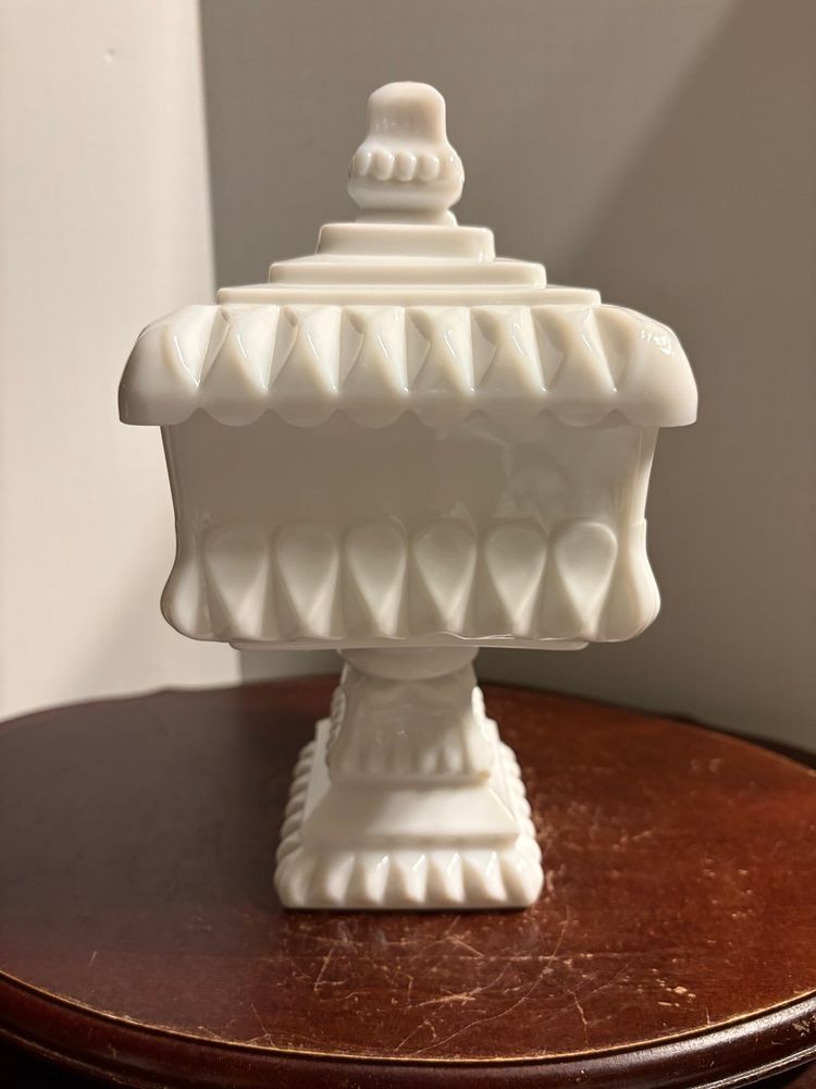Westmoreland Milk Glass Wedding Box
