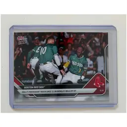 Ceddanne Rafaela Topps Now Walk-off To Clinch Playoffs Boston Red Sox