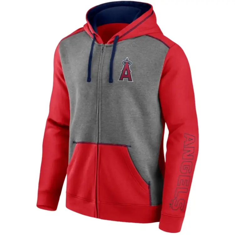 Los Angeles Angels Fanatics Mens Full-Zip Hoodie XL