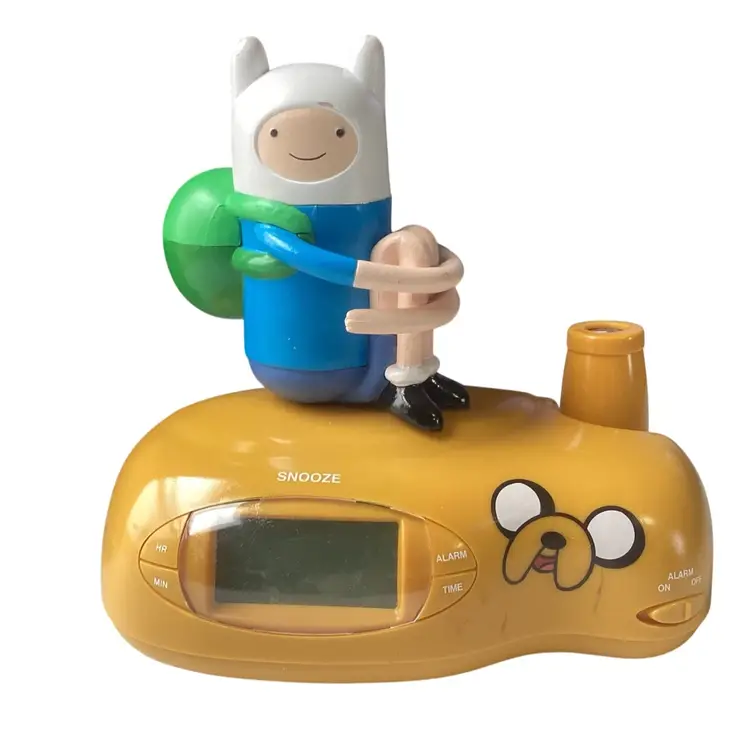 Adventure Time Finn Jake Projection Alarm Clock Jazwares Tested Works