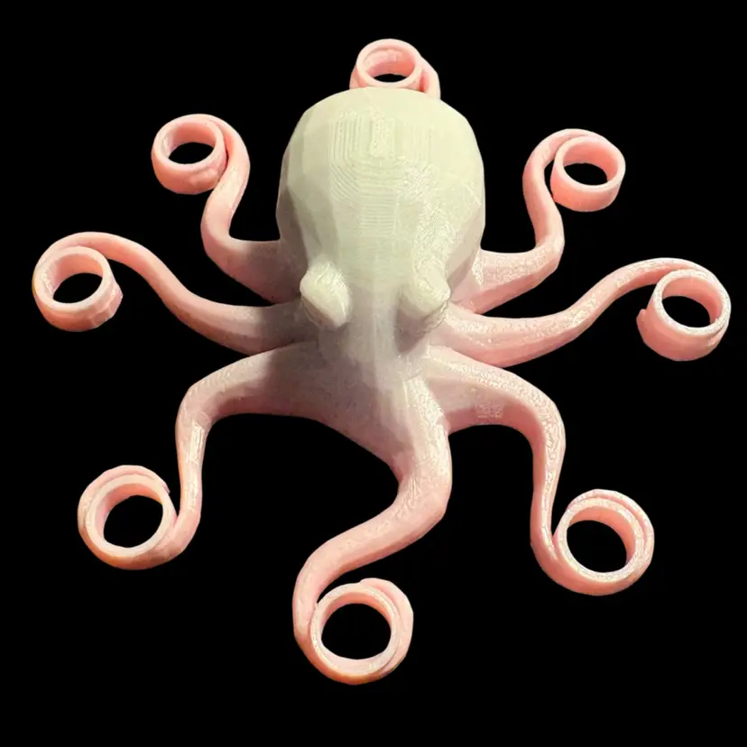3-D Printed Octopus Marvel Stand Fire Picks One