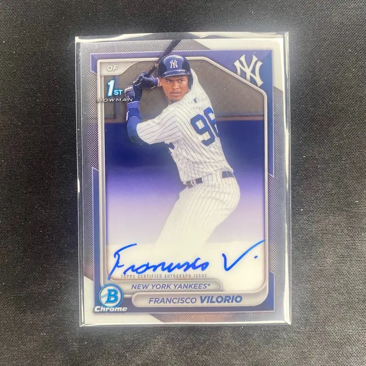 Francisco Vilorio 2024 Bowman Chrome Auto New York Yankees