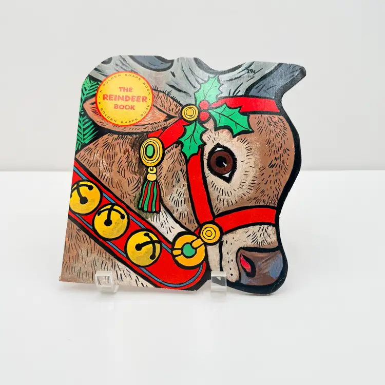 The Reindeer Book Copyright 1965 Soft Cover Vintage Children's Book