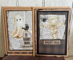 Handmade Halloween Cards For Kids Ghost Hug Mummy Spider I Love Boo Ghost Raven Crow