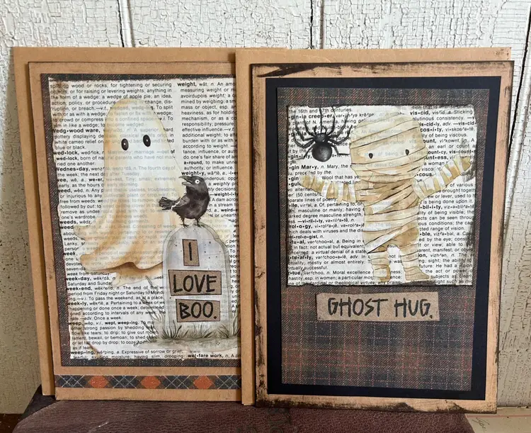 Handmade Halloween Cards For Kids Ghost Hug Mummy Spider I Love Boo Ghost Raven Crow