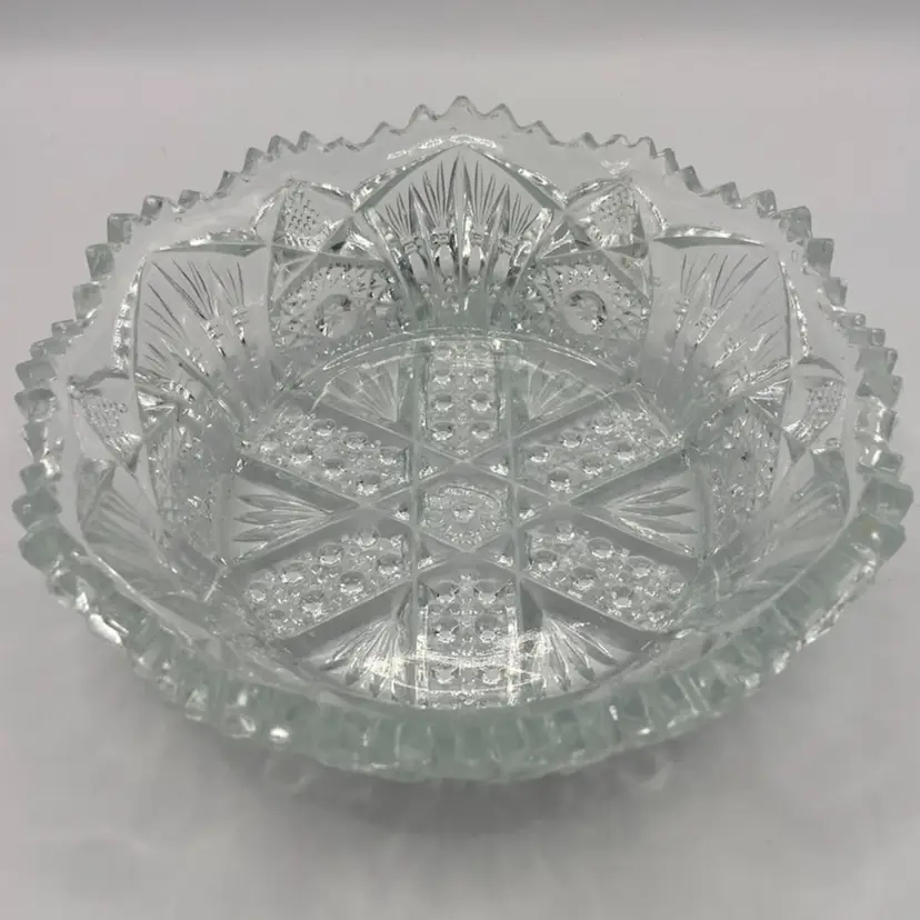 6” Vtg Imperial Glass “Nucut”, Candy Dish/Bowl