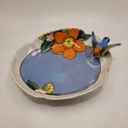 Noritake japan bird bath dish Lustre ware trinket dish soap dish