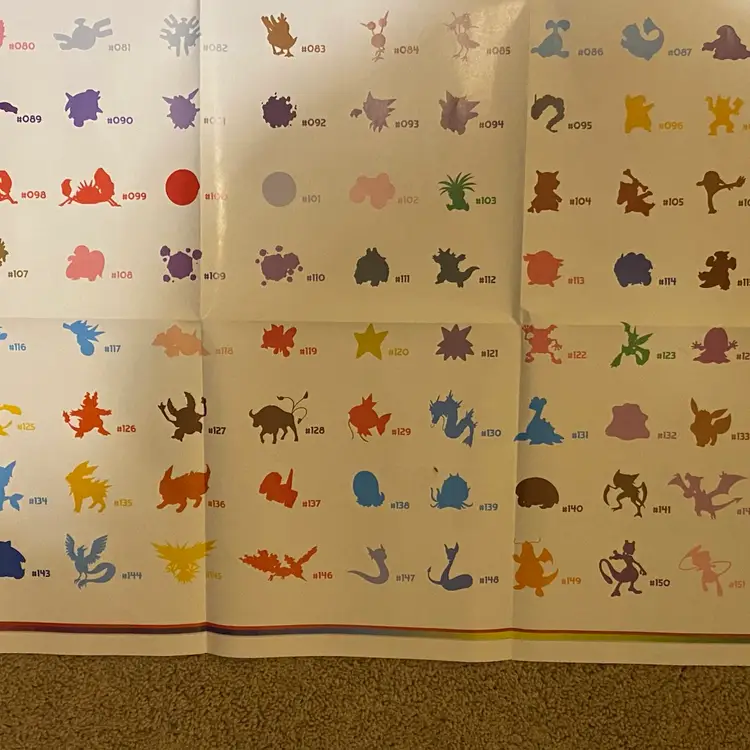 Pokemon 151 Scalet & Violet Double-Sided Poster - 39.5"x27"