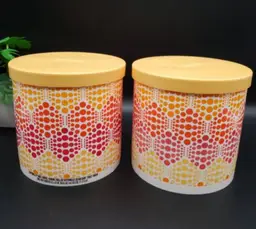 Set of 2 Cottonelle Toilet Paper Holder Covers Retro Dots Design by Jonathan Adler 2011