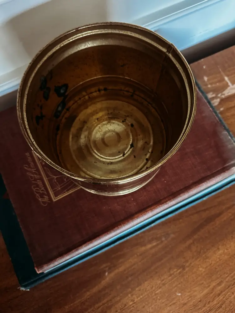 Vintage Bristol Brass Planter Pot