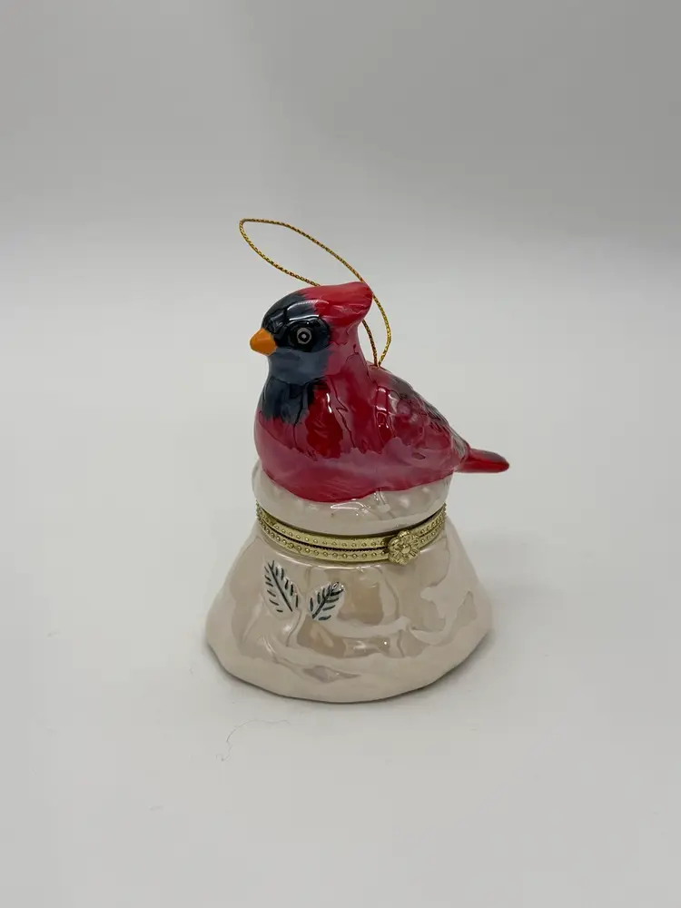 Mr. Christmas “Jingle Bells” 2012 Red Cardinal Musical Hinged Ornament Figurine