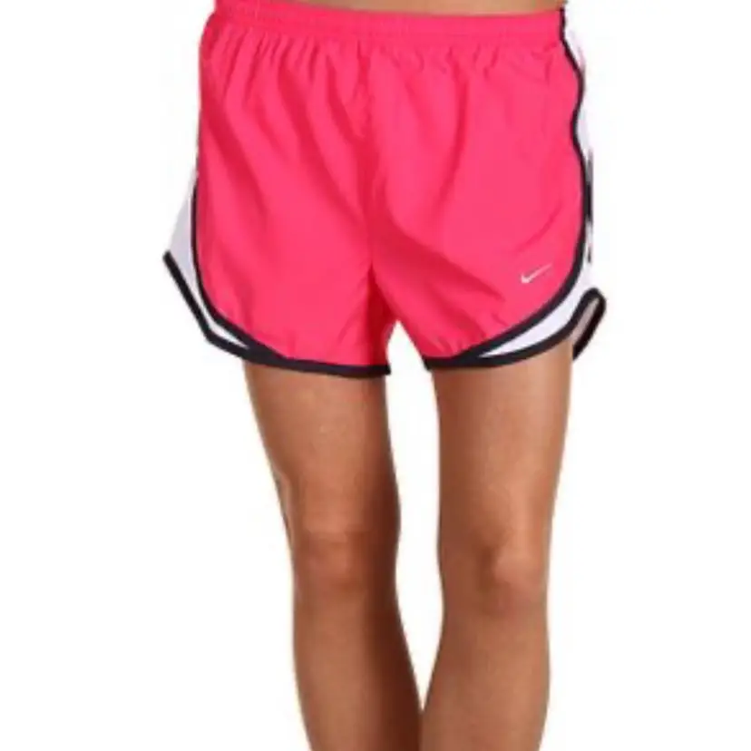 Nike Dri-Fit Tempo Running Shorts Coral Black Girls XL Dolphin Hem Gym Training