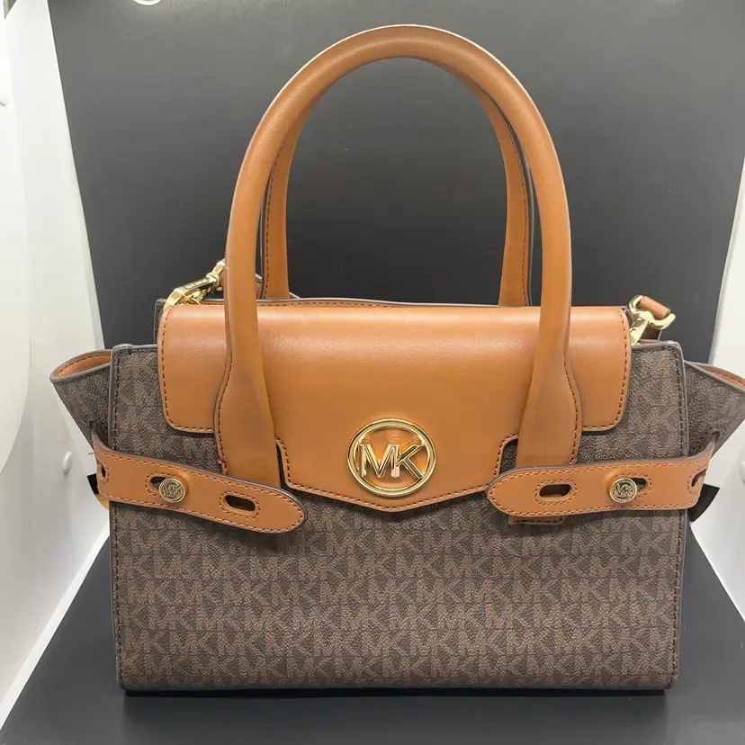 Michael Kors Carmen Medium Logo Satchel