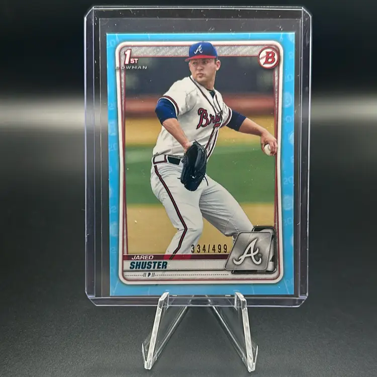Jared Shuster 2020 Bowman /499 Atlanta braves 1st Bowman Baseball Card