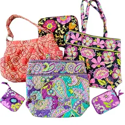 Vera Bradley Bundle Quilted Purses Totes Wallet Coin Purse Tablet Cover