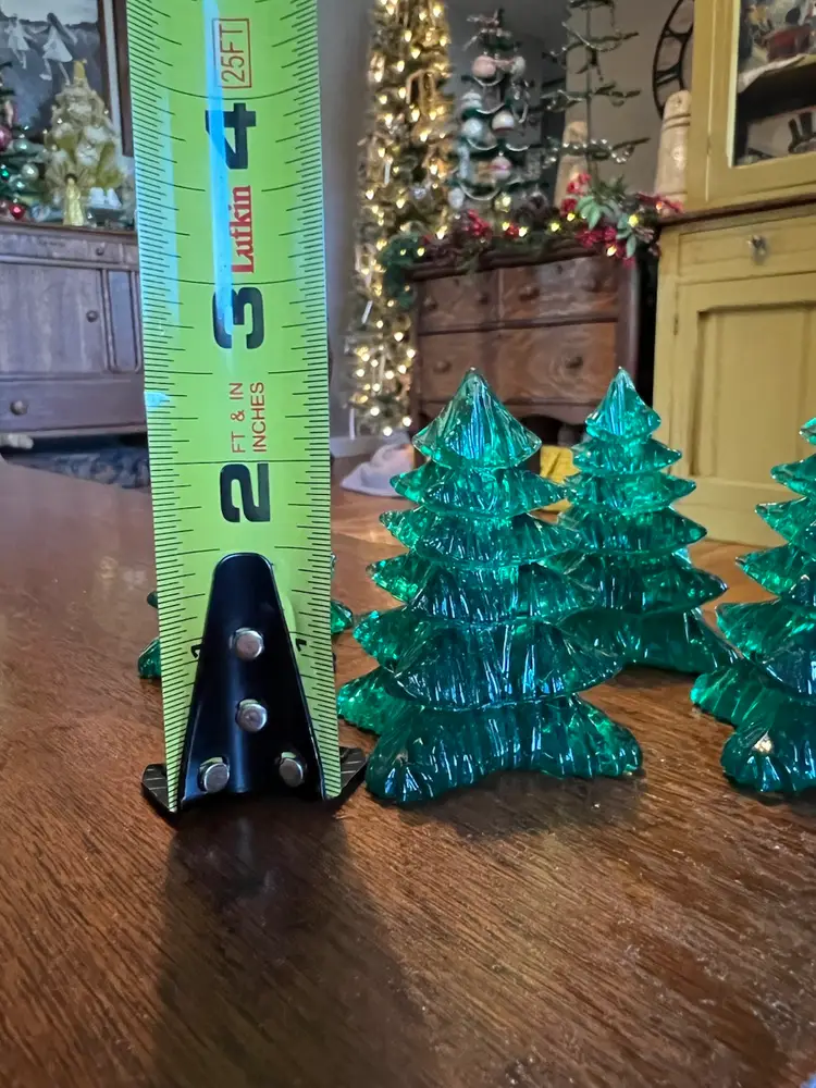 Set Of 4 Vintage Acrylic Trees