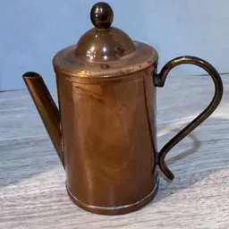 Vintage Miniature Copper Pot 3”