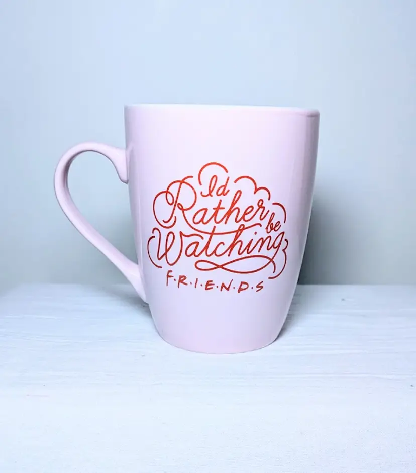 Warner Bros. Entertainment I'd Rather Be Watching Friends Ceramic Mug 12 oz. 4"