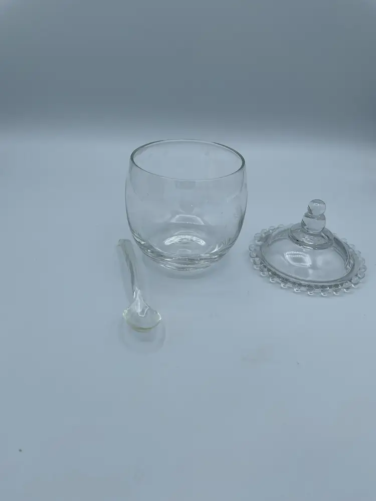 Vintage Imperial Glass Candlewick Jam/Jelly Jar