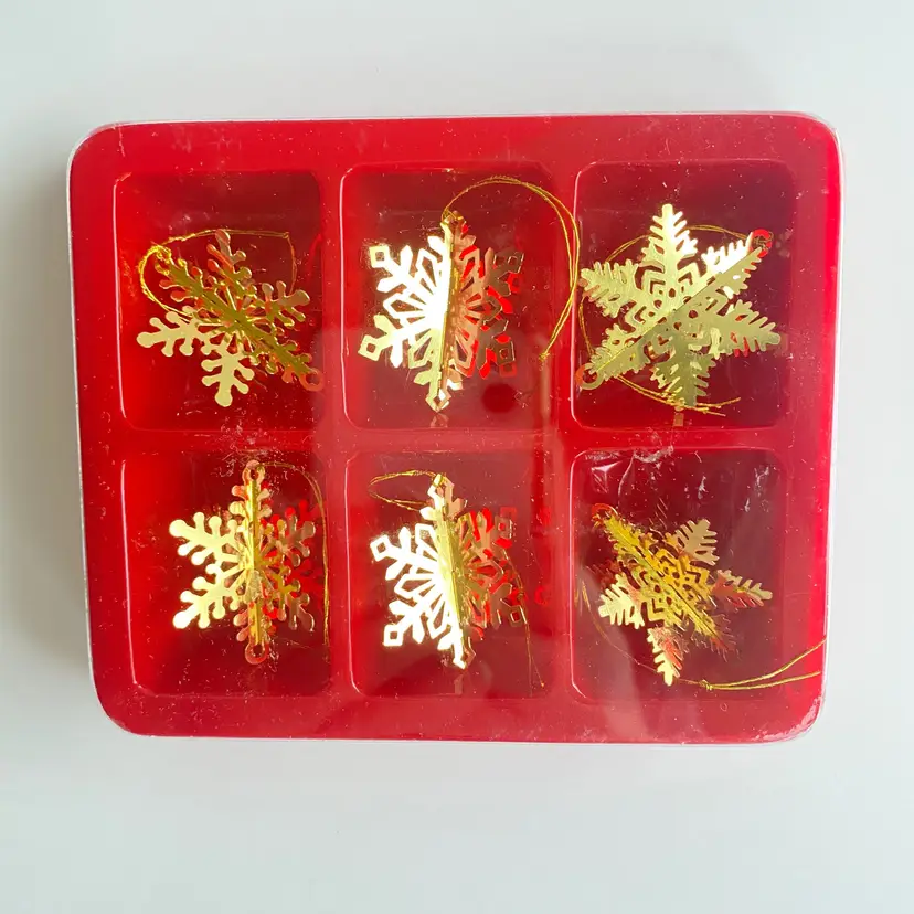 Brass Snowflake Mini Ornaments