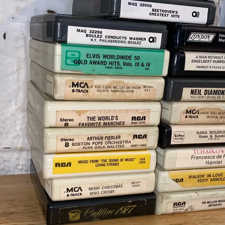Lot Of 17- 8 Track Tape Cartridges