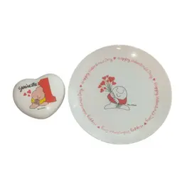 2 VTG Ziggy Items Plate & Mirror