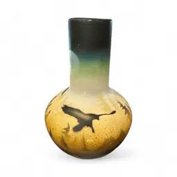 Vintage Cedar Mesa Navajo 6.5" Hand Painted Vase Unsigned